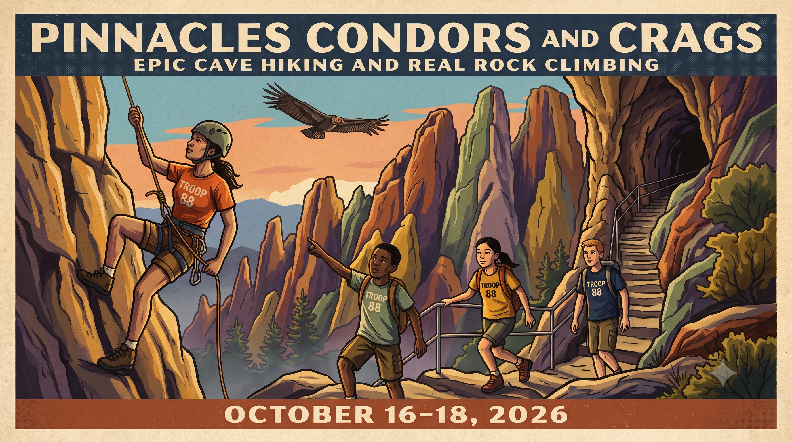 Upcoming Adventure 5: Pinnacles, Condors, and Crags