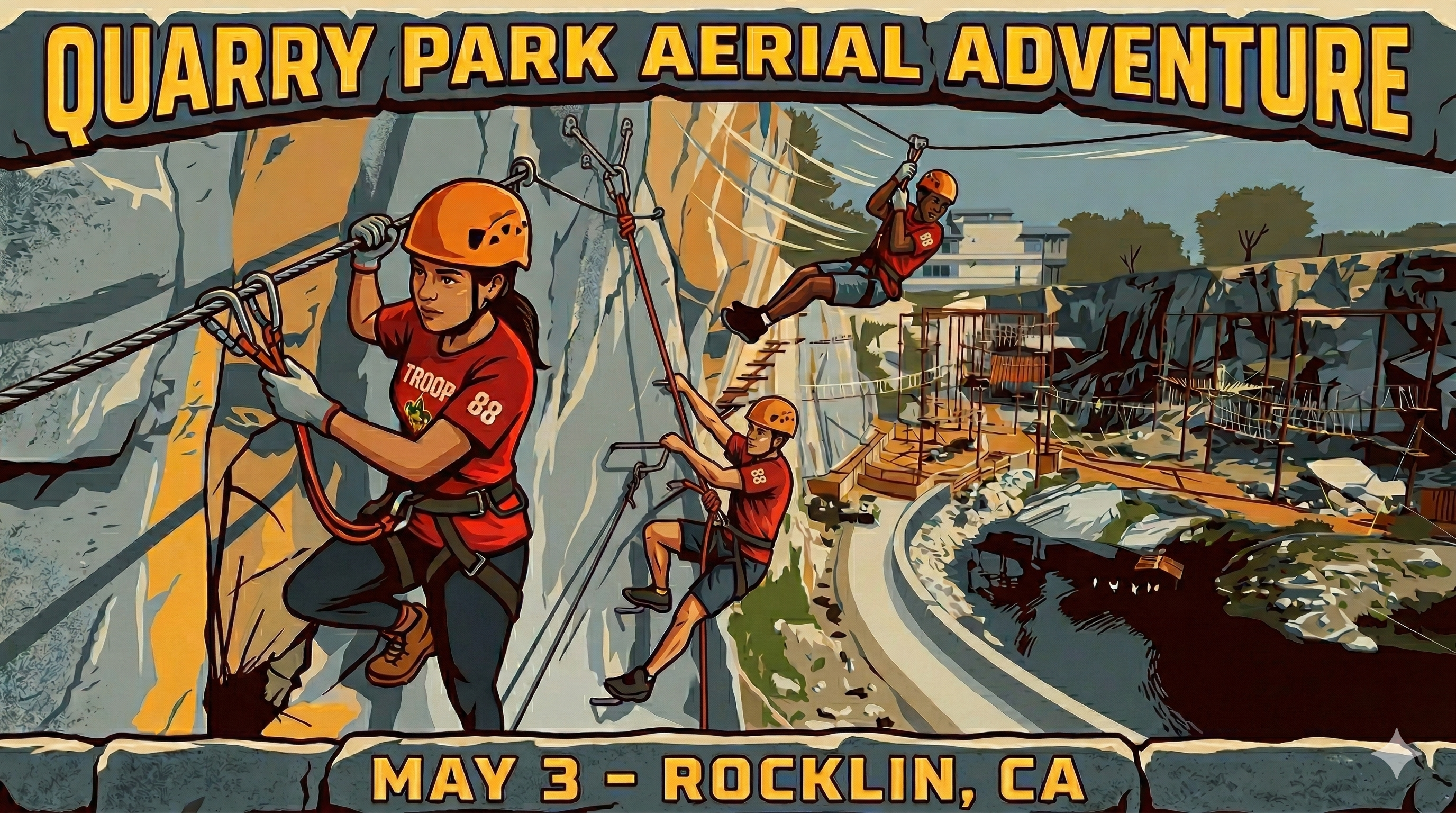 Recent Adventure 9: Quarry Park aerial adventure
