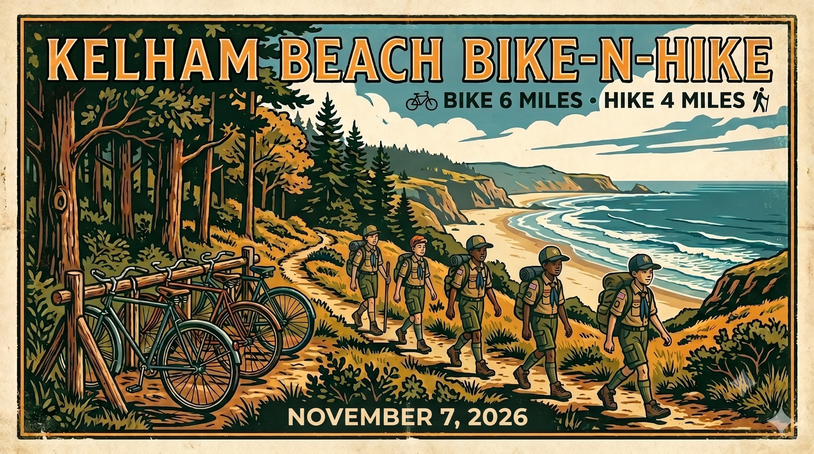 Upcoming Adventure 6: Kellam Beach Bike and Hike