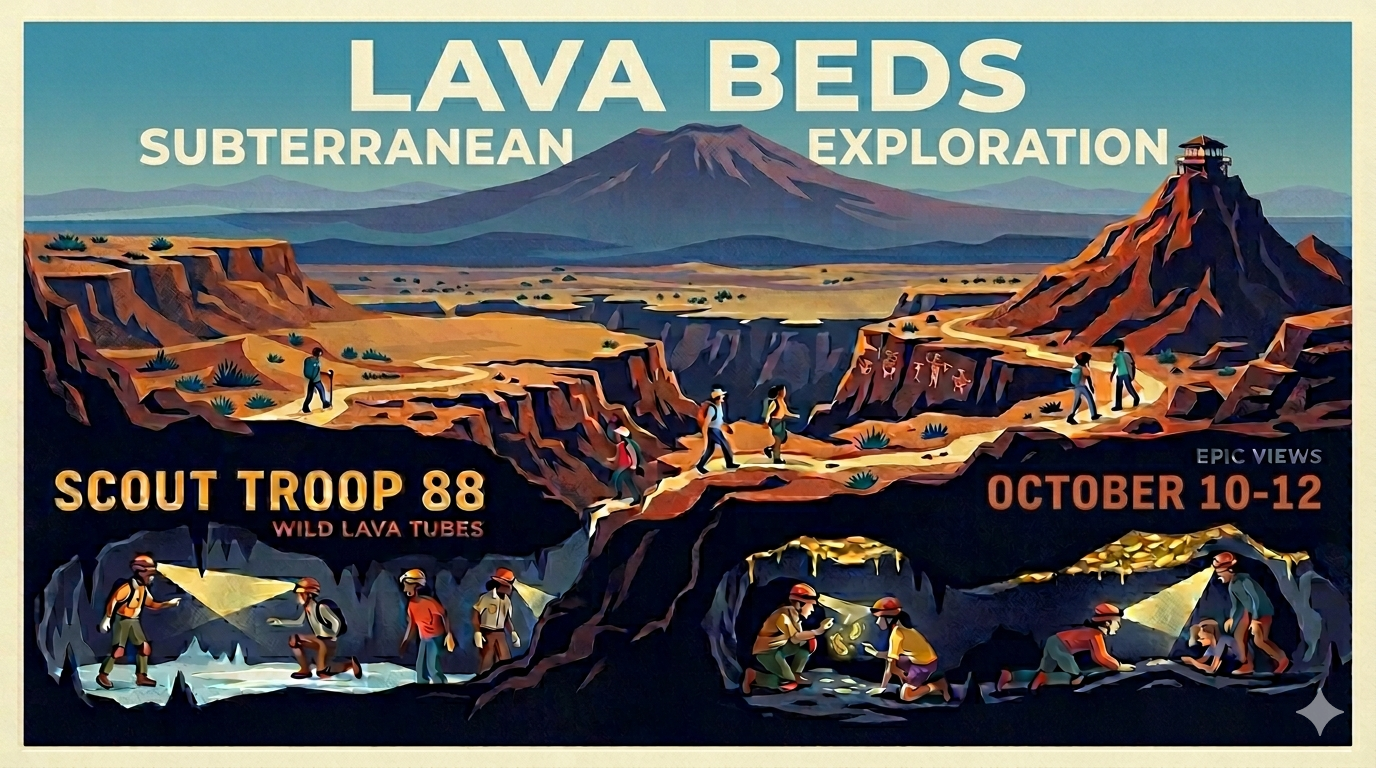Upcoming Adventure 4: Lava Beds Subterranean Exploration