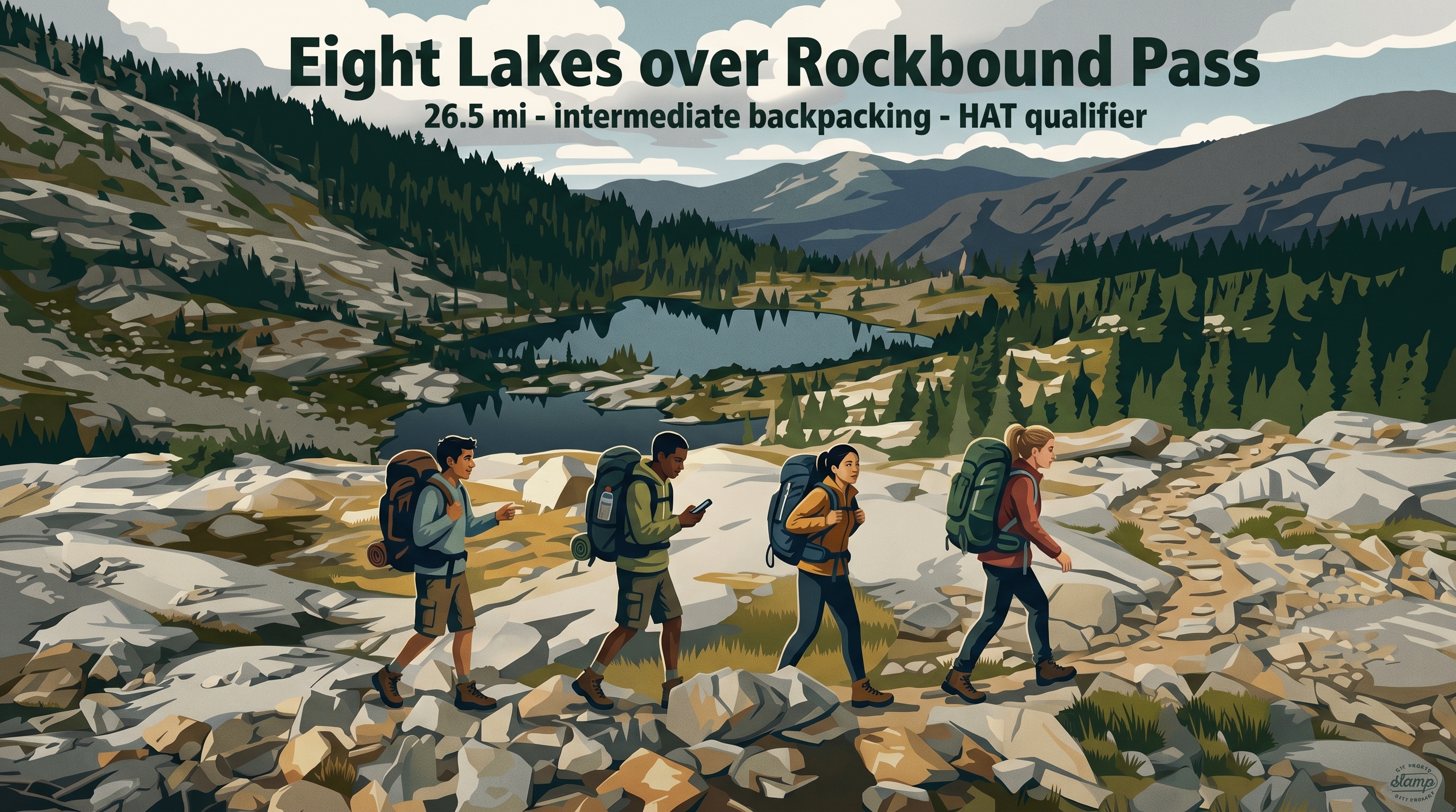 Upcoming Adventure 12: Eight Lakes over Rockbound Pass